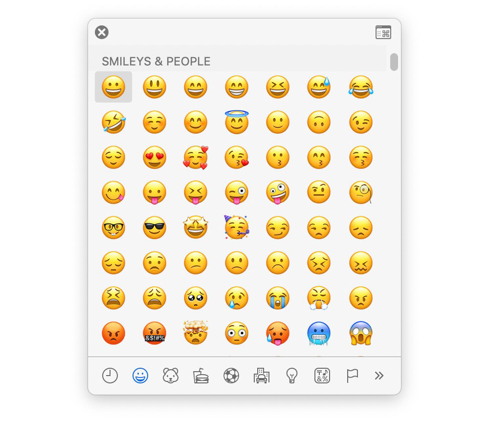 Snel Emoji kiezen met hulp van het toetsenbord