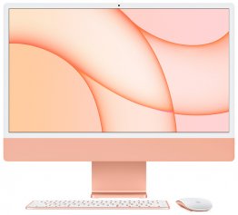 24‑inch iMac  (M1, vier poorten, 2021) - 512 GB - Oranje (Nieuw)