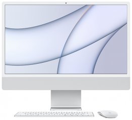 24‑inch iMac  (M1, twee poorten, 2021) - Zilver (Nieuw)