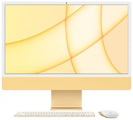 24‑inch iMac  (M1, vier poorten, 2021) - Geel (Nieuw)