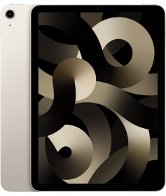 iPad Air (10,9-inch) (5e generatie) - 64 GB - (Wi-Fi) - Sterrenlicht (Nieuw)
