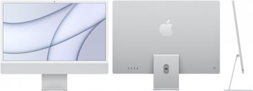 24‑inch iMac  (M1, vier poorten, 2021) - Zilver (Nieuw)